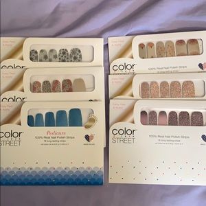Set of 6 Color Street nail strip sets